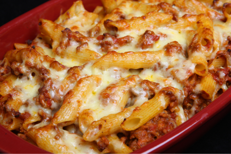 Baked Ziti with Mild Italian Sausage