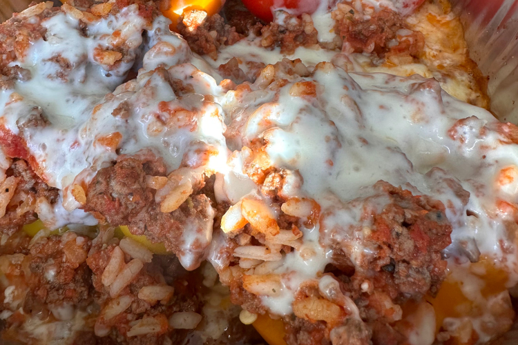 Cheesy Beef Stuffed Peppers
