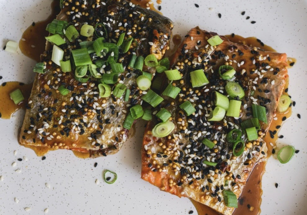 Honey Mustard Glazed Sockeye Salmon