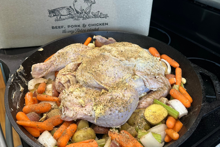 Roasted Whole Chicken & Veggies