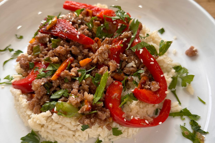 Sweet Heat Pork Stir-Fry with Coconut Lime Rice