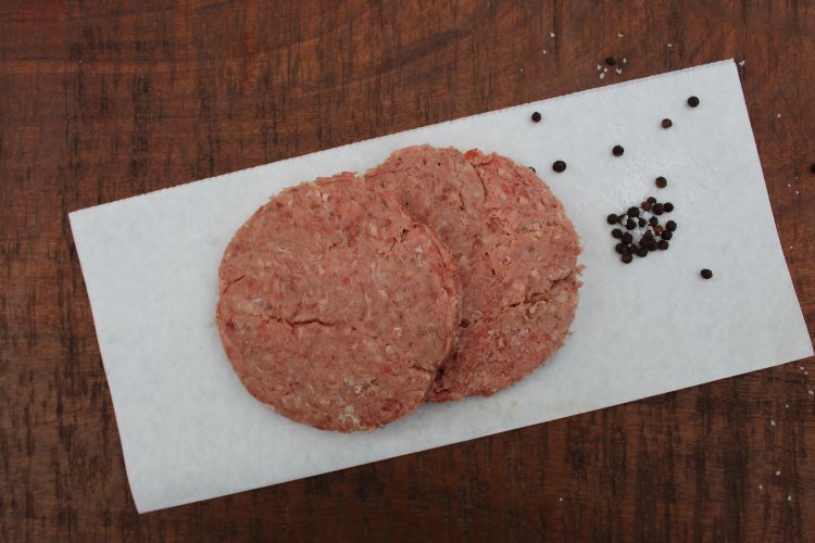 Ayers Valley Farm - Beef Bacon Burgers - (2) 5 oz patties / pkg