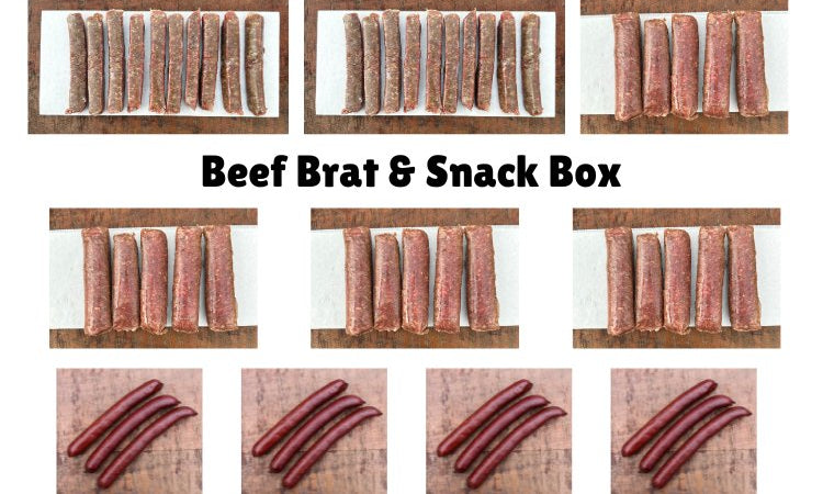 Ayers Valley Farm - Beef Brat & Snack Box - 7 lbs