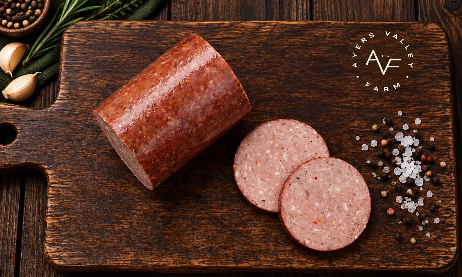 Ayers Valley Farm - Beef Summer Sausage (Sugar Free)