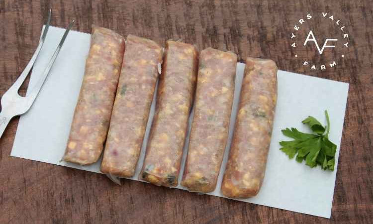 Ayers Valley Farm - Chicken Bratwurst (Cheddar Jalapeno) - 10 x 3.2 oz links