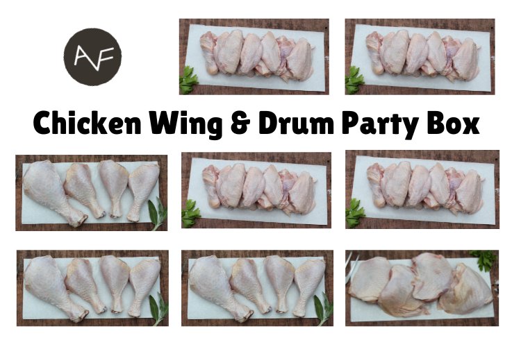 Ayers Valley Farm - Chicken Wing & Drum Party Box - 12 lbs