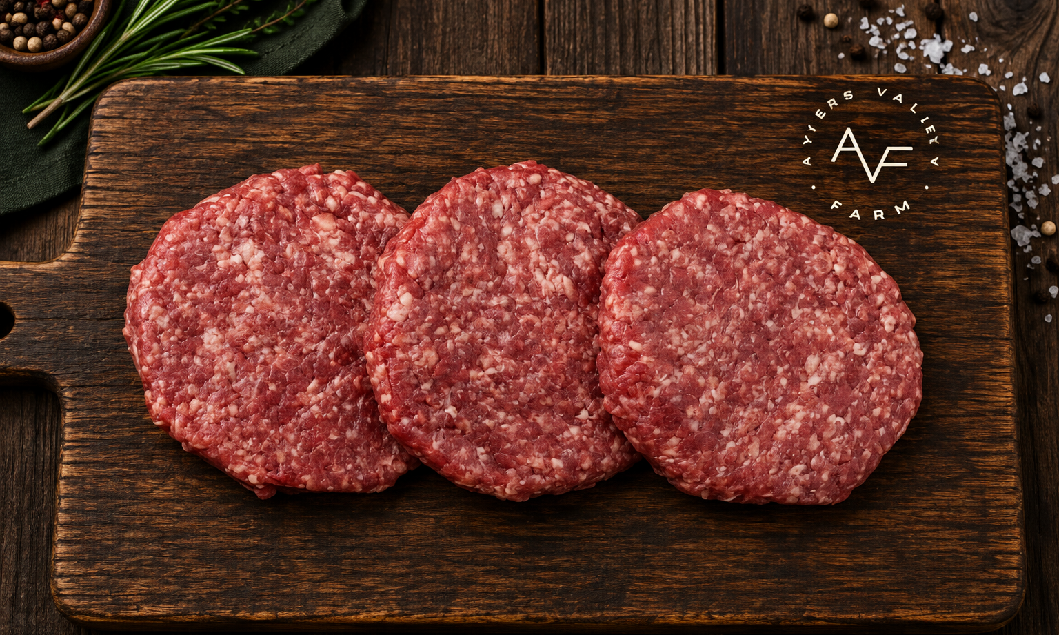Ayers Valley Farm - Gourmet Ground Beef Burgers