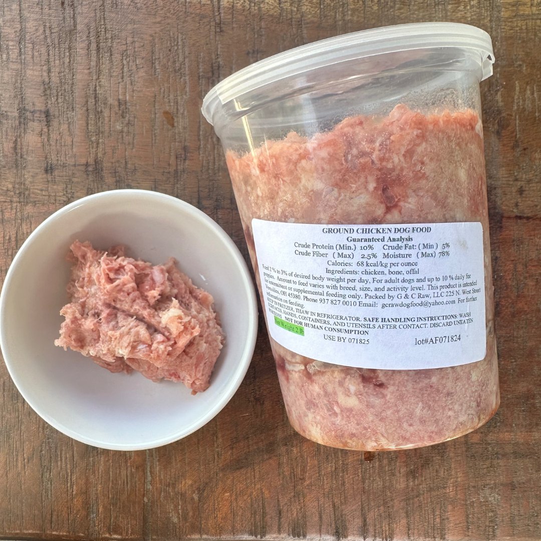 Ayers Valley Farm - Ground Chicken With Bones (Raw Pet Treat Topper) - 2 lb / pkg