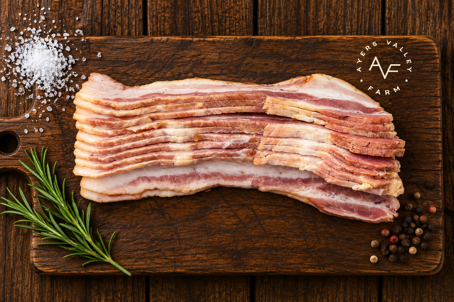 Ayers Valley Farm - Pork Bacon (Salt Cured, Sugar Free)