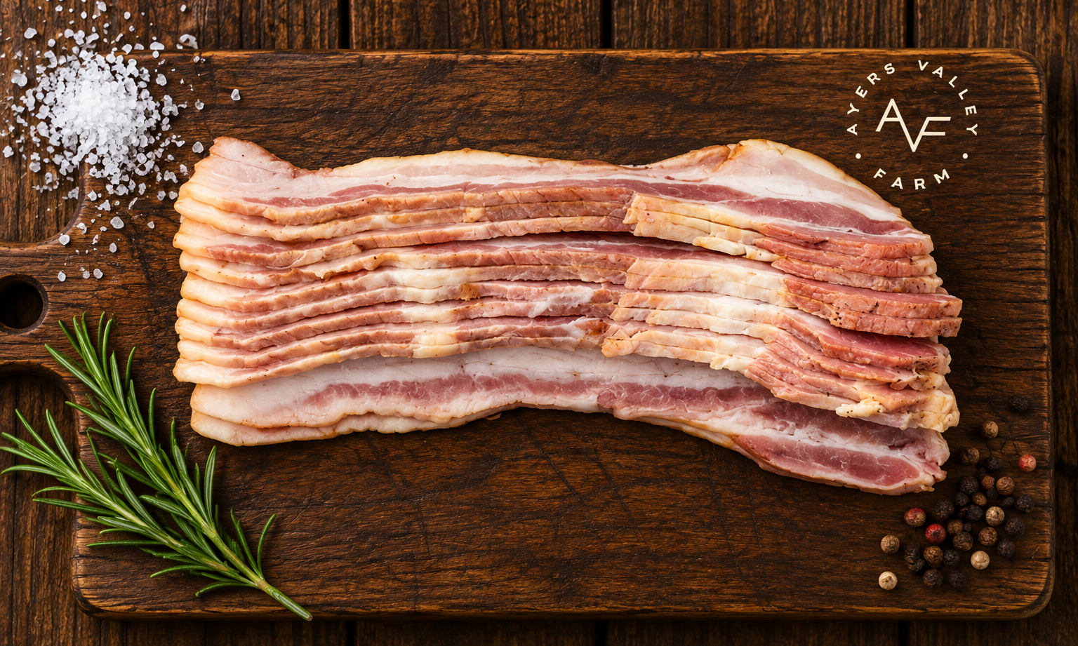 Ayers Valley Farm - Pork Bacon (Salt Cured, Sugar Free)