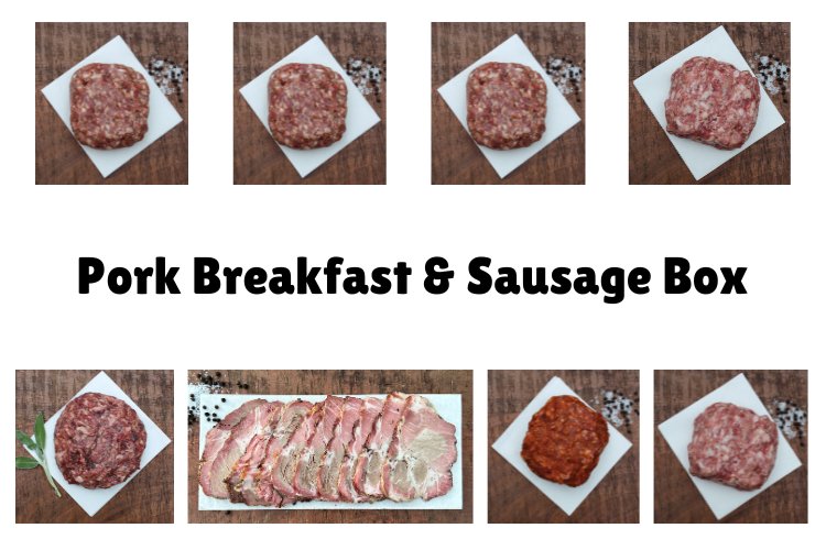 Ayers Valley Farm - Pork Breakfast & Sausage Box - 8 lbs