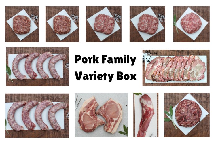Ayers Valley Farm - Pork Family Variety Box - 11 lbs